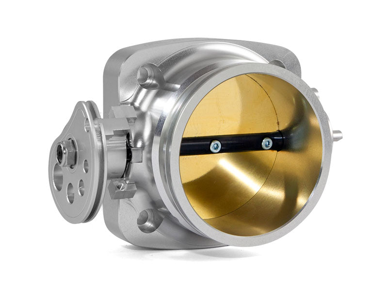Plazmaman Billet Throttle Body 85mm with p/clamp end - SILVER